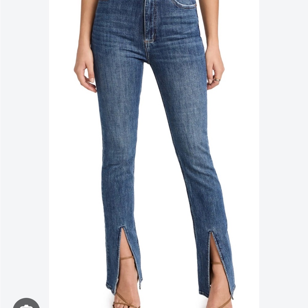 NWT PISTOLA Colleen High Rise Slim Flare in Willow